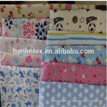 Reativo e pigmentado POLY / COTTON 20 * 10 * 40 * 44 tecido de flanela